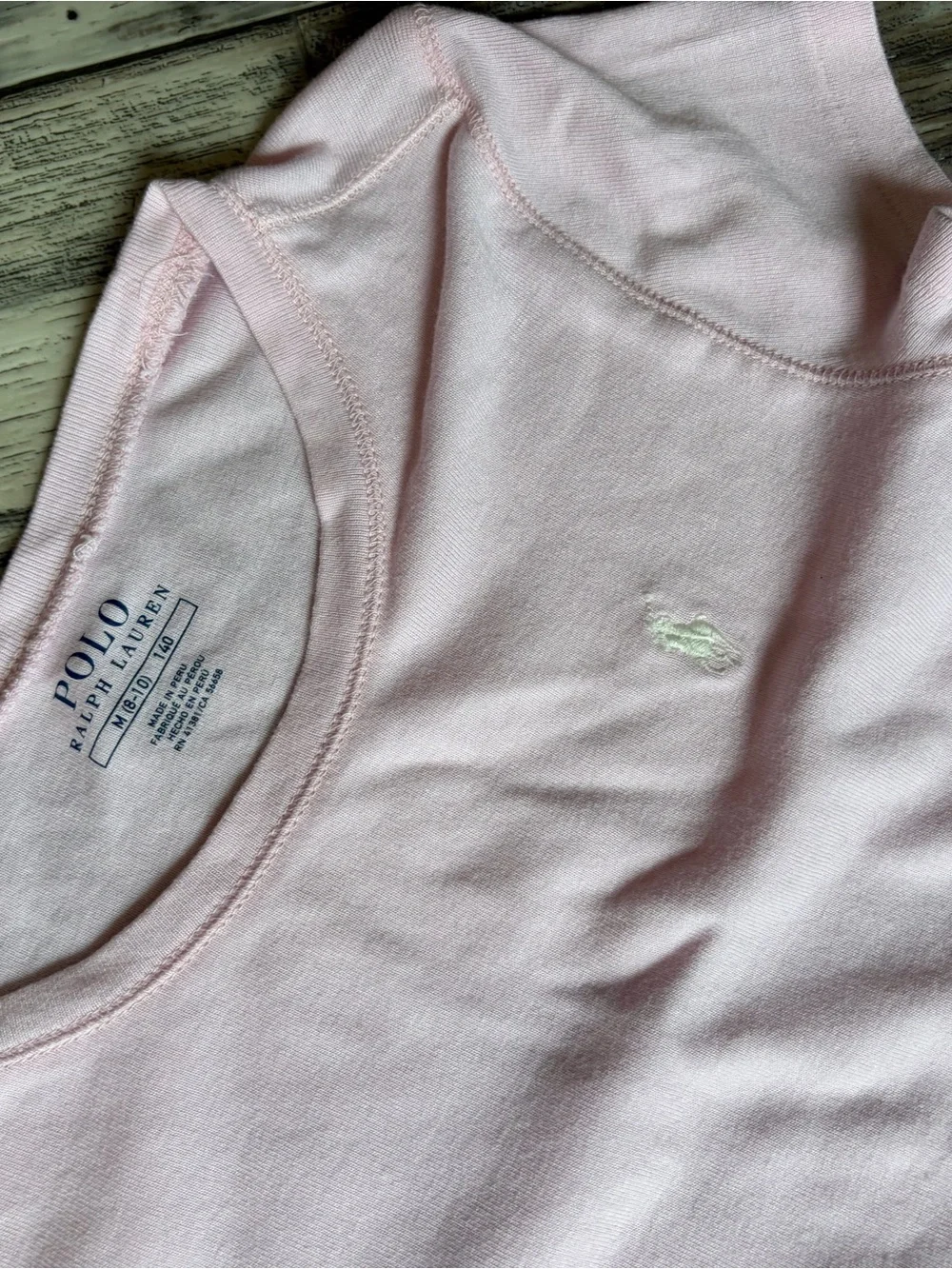 Ralph Lauren Light Pink Short Sleeve Crew Tee